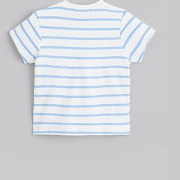 Hopscotch Boys White Pure Cotton Printed Clothing Set-picture-28