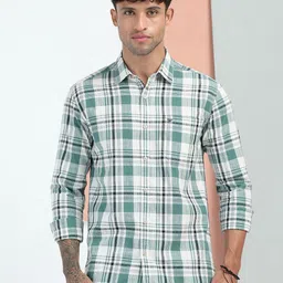 RIGS AND RAGS Men Regular Classic Fit Checked Cotton Casual Shirt-picture-19