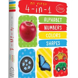wonder house books My First 4 In 1 Alphabet Numbers Colors Shapes Board Books Pack of 1 - English-picture-11
