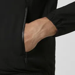 Van Heusen Men Hooded Solid Casual Bomber Jacket image 2