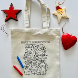 Little Canvas DIY Colouring Little Space Explorer Tote Bag image 2