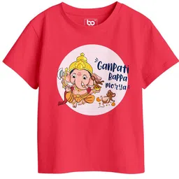 BonOrganik Girls Graphic Printed Round Neck Cotton T-shirt-picture-15