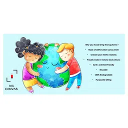 Little Canvas DIY Colouring Little Space Explorer Tote Bag image 4