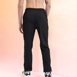 HRX by Hrithik Roshan Men Mid-Rise Rapid-Dry Training Track Pants with Side Slits image 2
