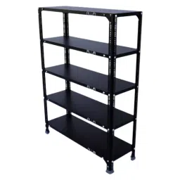 Menage 48x35x12 Inch 5 Shelf 22 Gauge Metal Slotted Angle Rack-picture-46