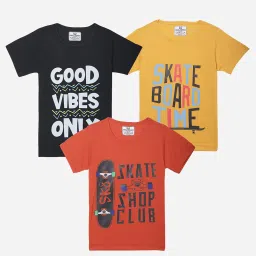 Vimal Jonney Girls Multicolor Printed T-Shirt (Pack Of 3) image 1