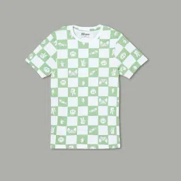 Fame Forever by Lifestyle Boys Green Cotton Printed T Shirt-picture-20
