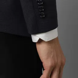 Allen Solly Navy Blue Slim Fit Blazer image 5