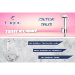 Cliquin ABS Plastic Chrome Finish Health Faucet, KSHF2205 image 2