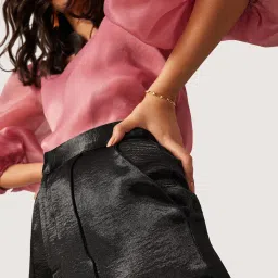 The Label Life Black Regular Fit Mid Rise Pants image 5