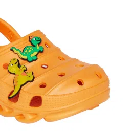 Pantaloons Junior Orange Back Strap Clogs image 5