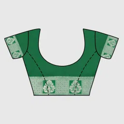 Mimosa Pink Woven Saree With Unstitched Blouse image 5