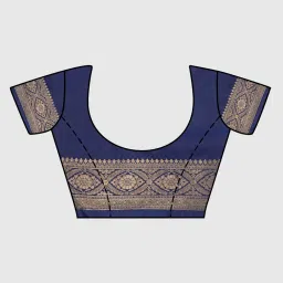 Mimosa Grey Woven Saree With Unstitched Blouse image 5