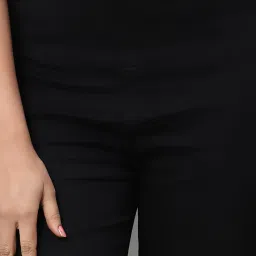 Angelfab Black Cotton Regular Fit Jeggings image 5