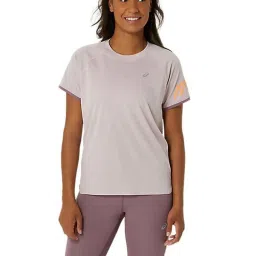 Asics Pink Self Pattern Sports T-Shirt image 1