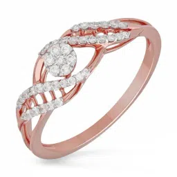 Malabar Gold and Diamonds 18k IGI Certified Diamond Rose Gold Ring for Women-picture-26