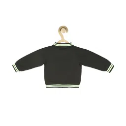 allen solly junior Allen Solly Kids Olive Solid Full Sleeves Jacket image 2