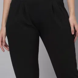 NEUDIS Black Regular Fit Mid Rise Trousers image 5