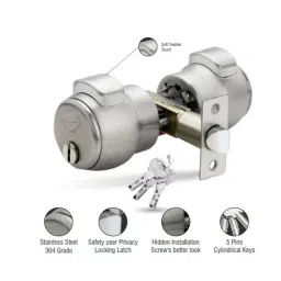 Harrison 5518 60 mm SS Finish Soft Touch Pincylindrical Lock Computerized Key-picture-13