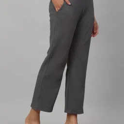 NEUDIS Grey Regular Fit Mid Rise Trousers image 3