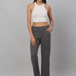 NEUDIS Grey Regular Fit Mid Rise Trousers image 4