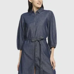 Spykar Navy Regular Fit Dress-image-48