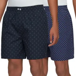XYXX Navy & Blue Printed Boxers - Pack of 2-image-82