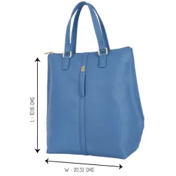 Baggit Blue Solid Medium Convertible Backpack image 5