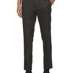 Arrow New York Black Regular Fit Trousers-picture-32