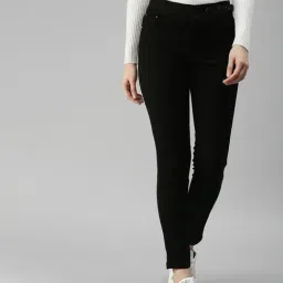 SHOWOFF Straight Fit Clean Look Black Jeans-image-46