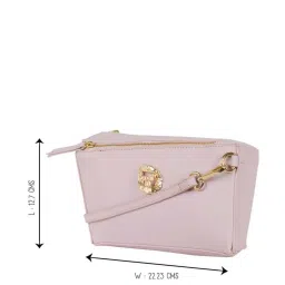 Baggit Violet Solid Small Sling Handbag image 5