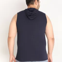 Chkokko Navy Cotton Regular Fit T-Shirt image 2