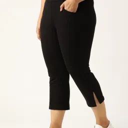 theRebelinme Black High Rise Capris image 3