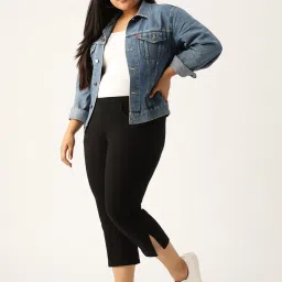 theRebelinme Black High Rise Capris image 4