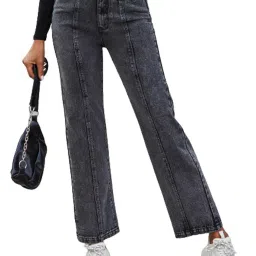 Kotty Grey Regular Fit High Rise Jeans image 1