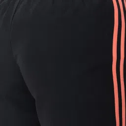Adidas Black Regular Fit Striped Sports Shorts image 5