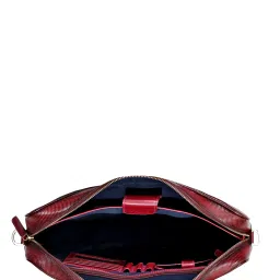 Eske Wine Textured Large Messenger Bag image 5