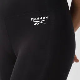 Reebok Black Cotton Printed Sports Tights image 5
