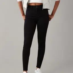 American Eagle Outfitters Black Mid Rise Jeans image 1