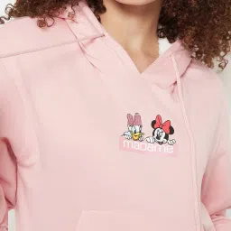 MADAME Pink Printed Hoodie image 5