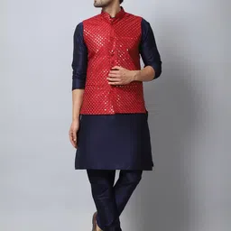 B BEN Men Blue Kurta Sets-picture-34
