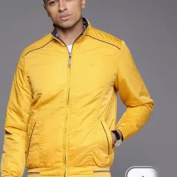 allen solly Men Navy Solid Full Sleeves Casual Jacket image 1