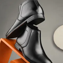 KRAASA Men Round Toe Chelsea Boots-picture-28