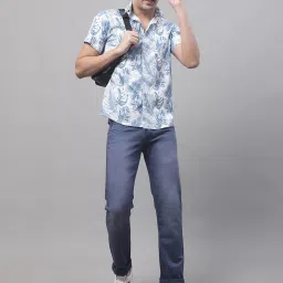 Cantabil Blue Regular Fit Lightly Washed Jeans image 5