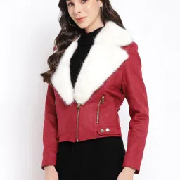 Latin Quarters Maroon Regular Fit Jacket image 3