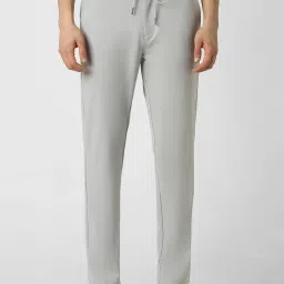 Van Heusen Grey Slim fit Solid Casual Track Pant image 1