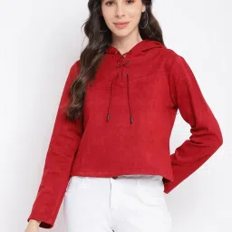 Latin Quarters Maroon Regular Fit Sweater image 1