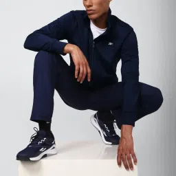 Reebok Navy Cotton Regular Fit Sports Jacket image 5