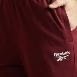 Reebok Maroon Cotton Regular Fit Trackpants image 5