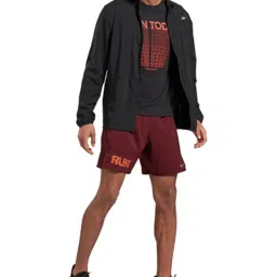 Reebok Maroon Regular Fit Printed Shorts image 5